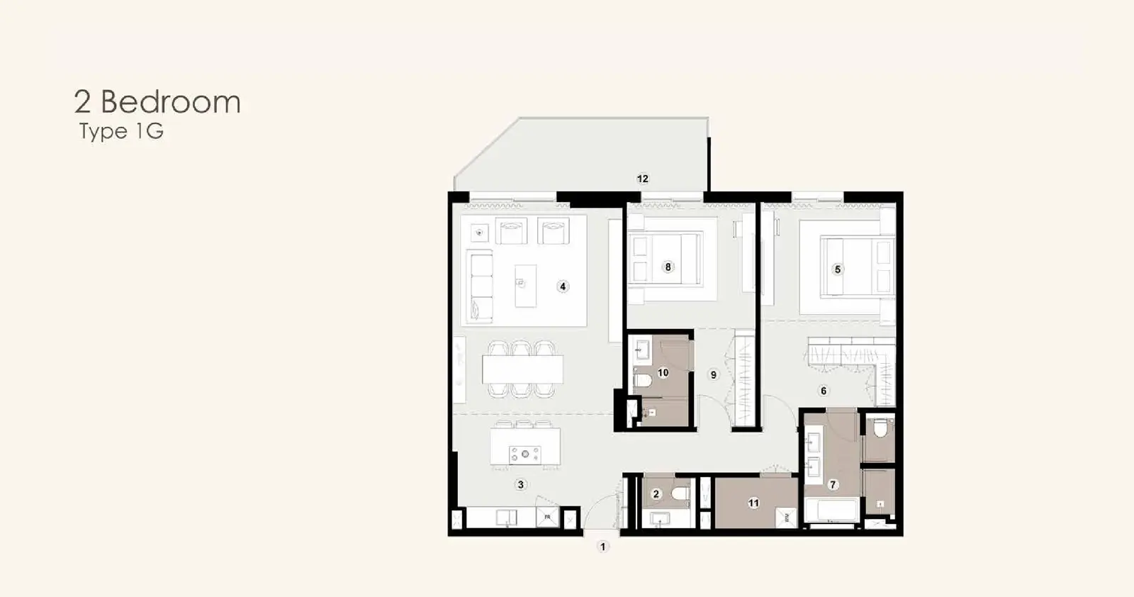 Type 1G floor plan