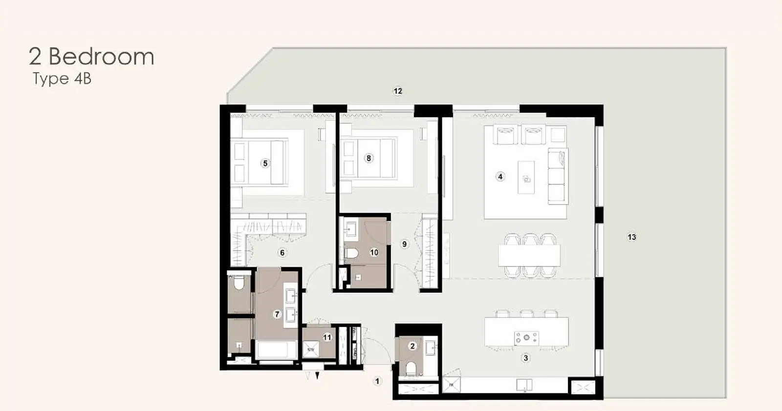 Type 4B floor plan
