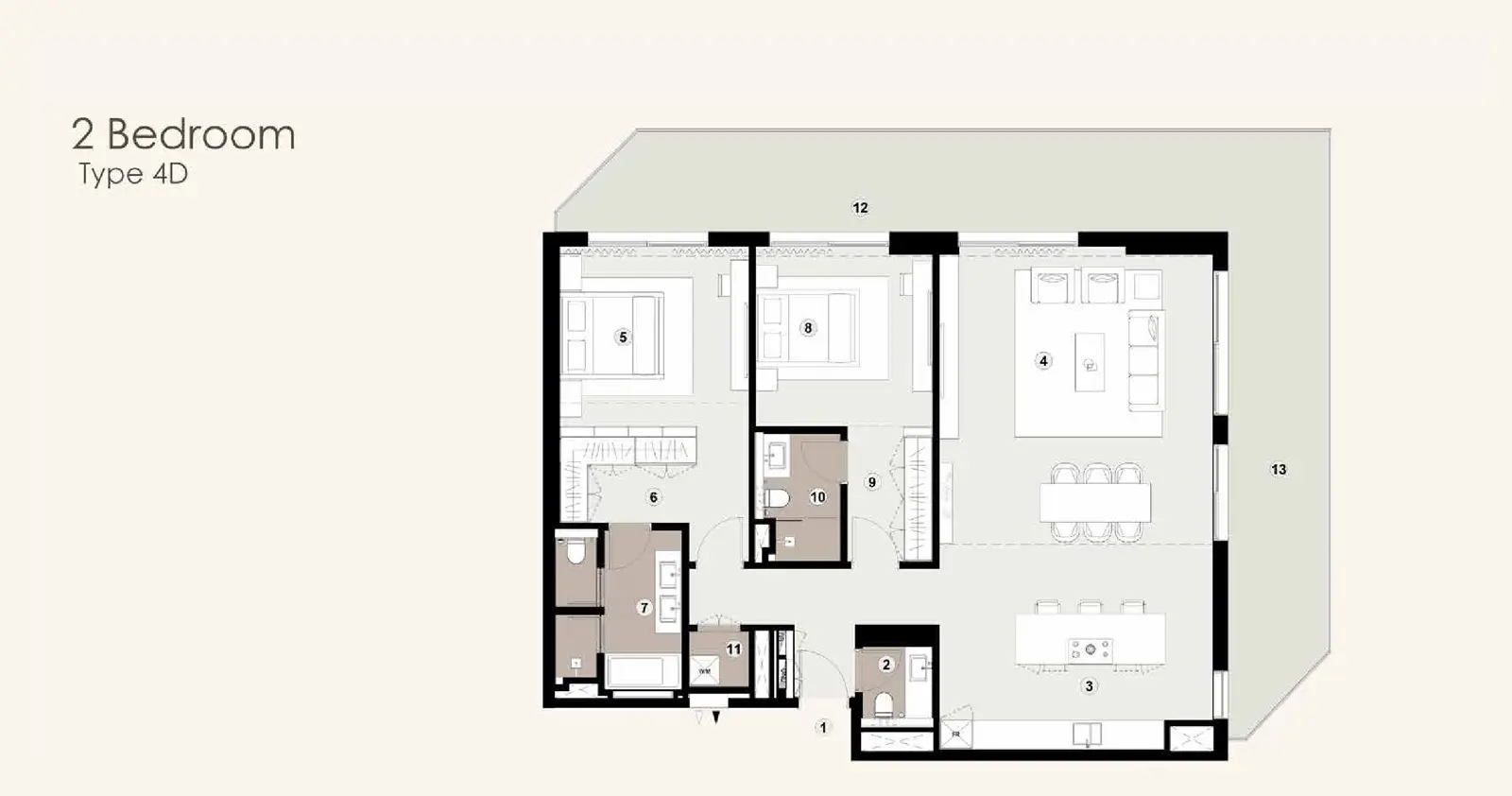 Type 4D floor plan