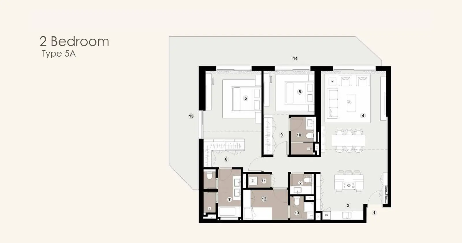 Type 5A floor plan