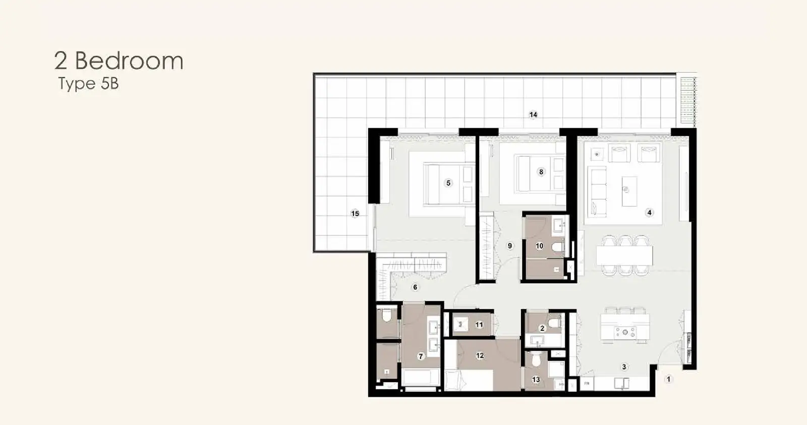 Type 5B floor plan