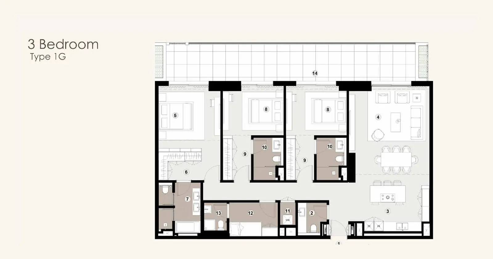 Type 1G floor plan