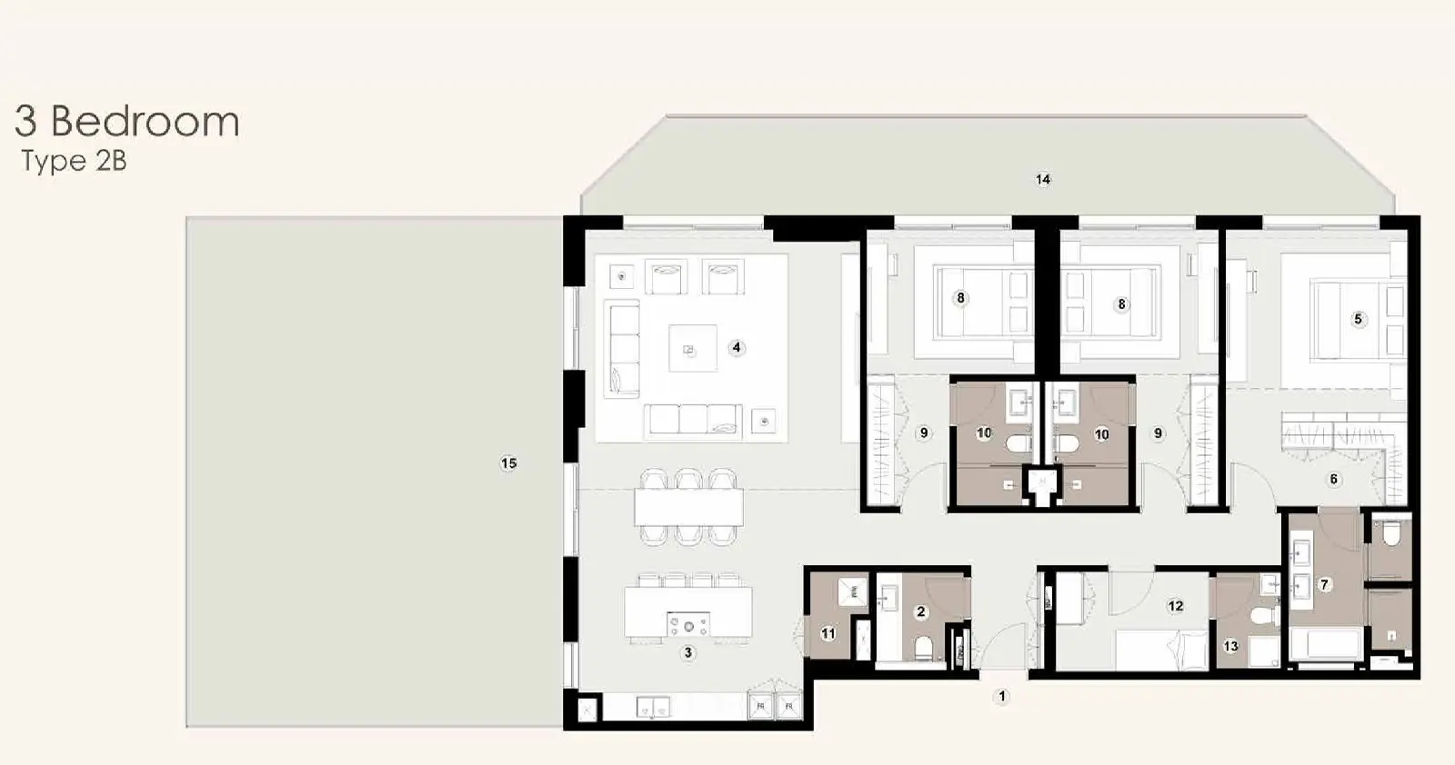 Type 2B floor plan