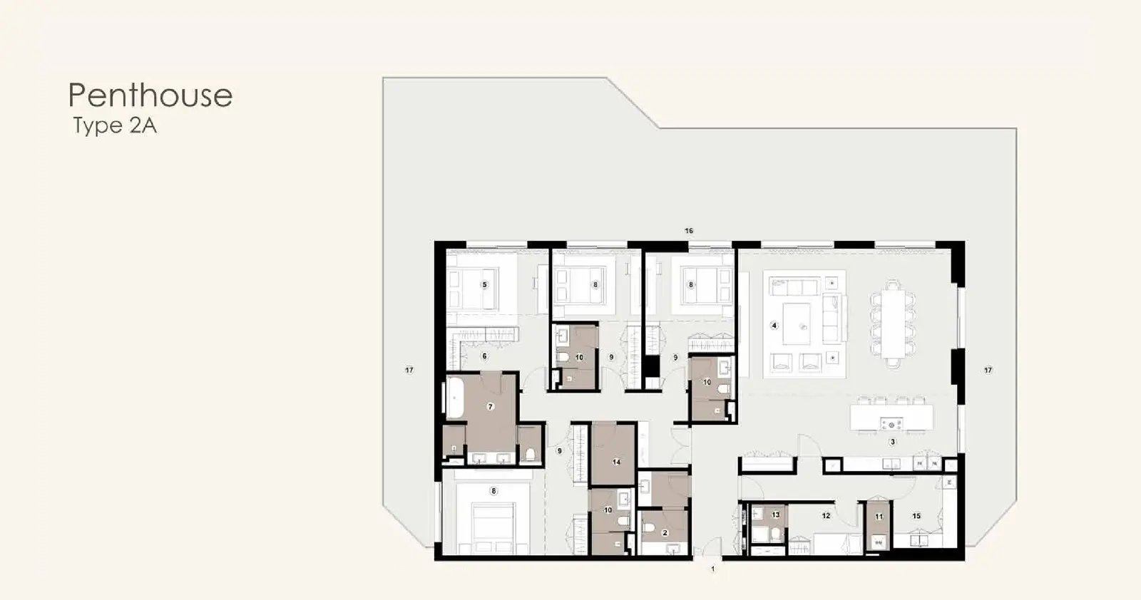 Type 2A floor plan