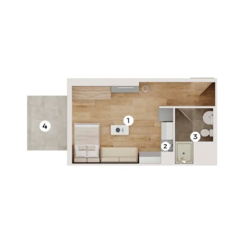 Studio floor plan