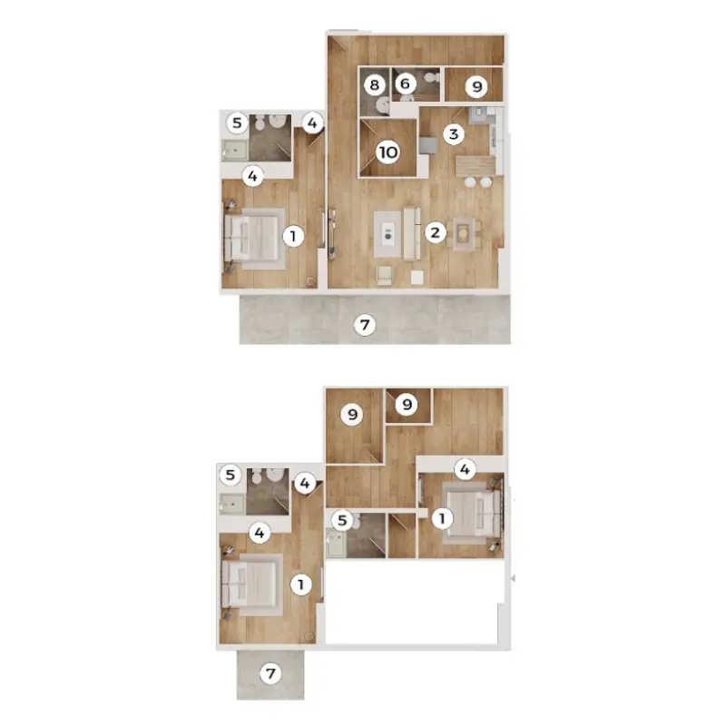 3 bedroom floor plan