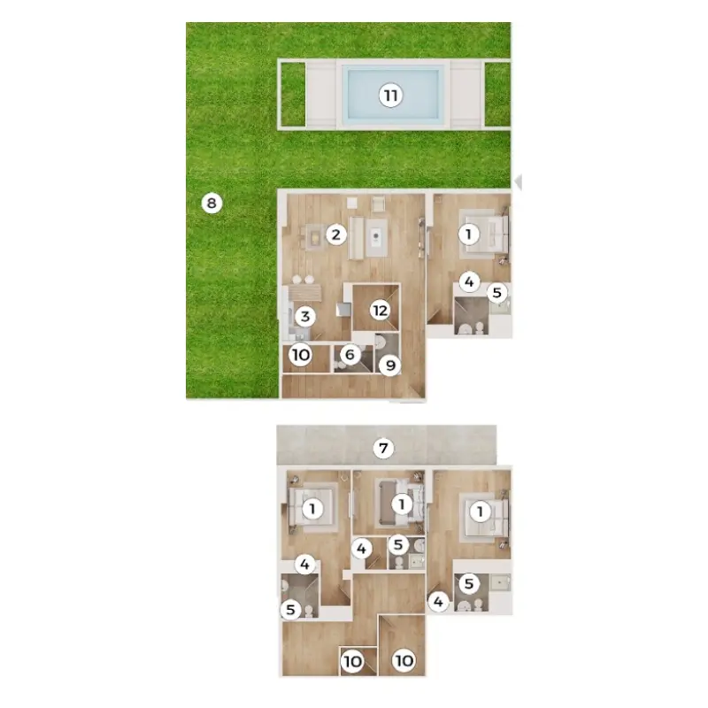 4 bedroom floor plan