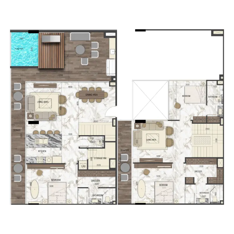3 bedroom floor plan