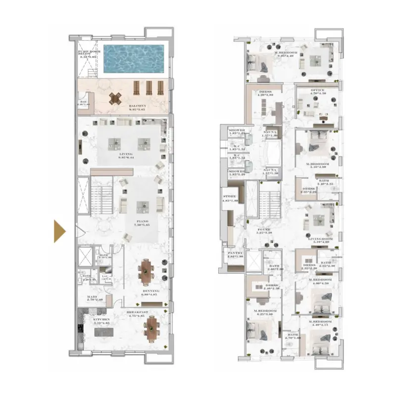 5 bedroom floor plan
