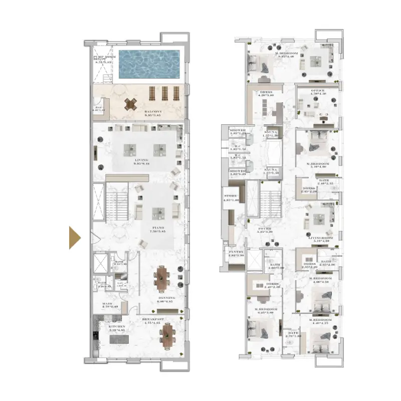 5 bedroom floor plan