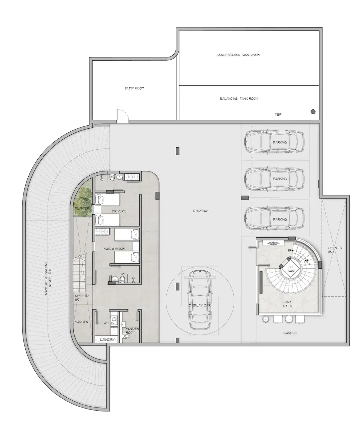 6 Bedrooms penthouse - Wadi Villas floor plan