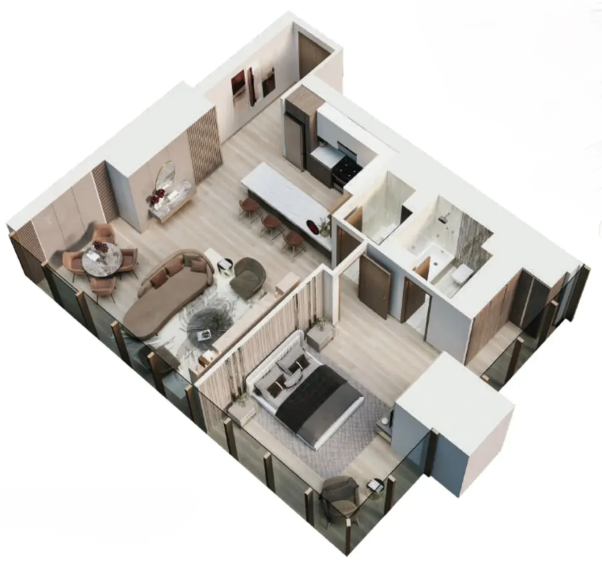 1 Bedroom apartments - Me Do Re 2 floor plan