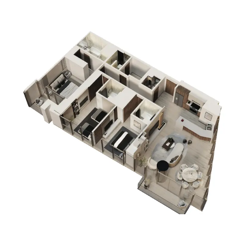 3 bedroom floor plan