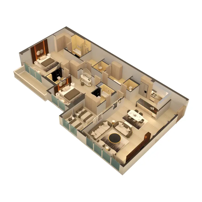 3 bedroom floor plan