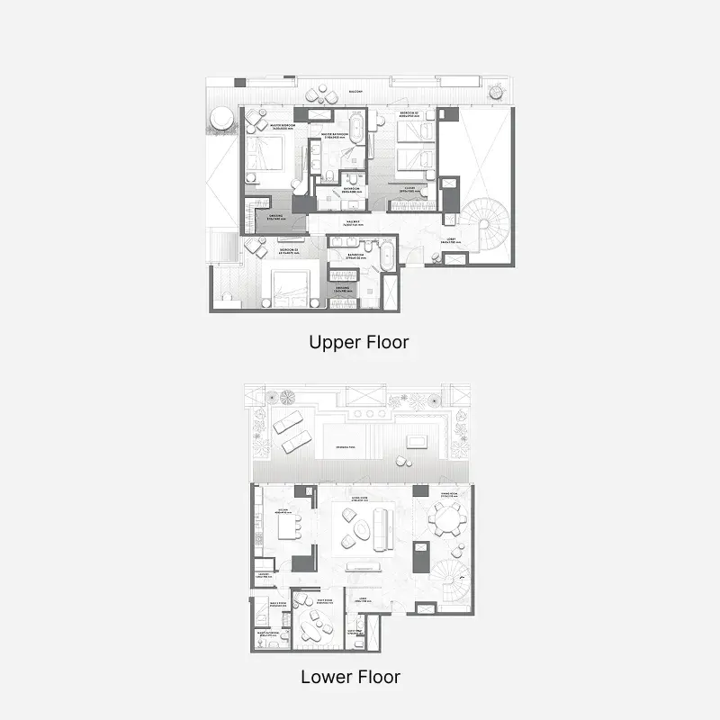 3 Bedrooms villa - DaVinci floor plan