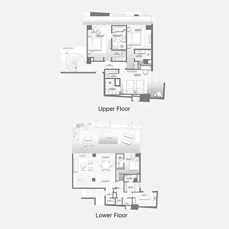 4 Bedrooms villa - DaVinci floor plan