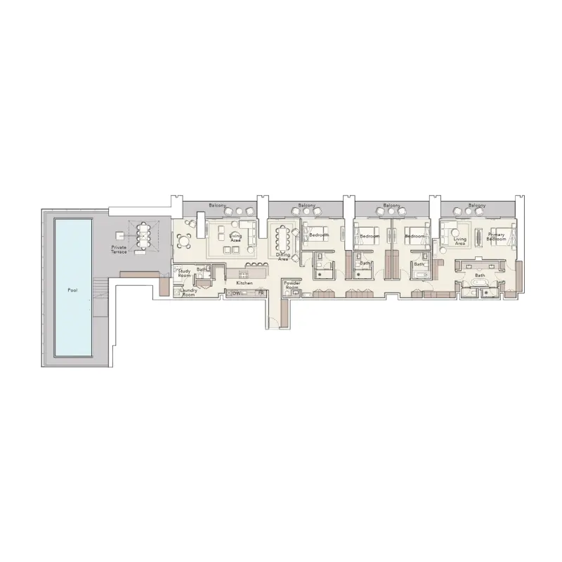 4 bedroom floor plan