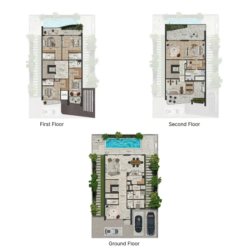 5 Bedrooms villa - Knightsbridge floor plan