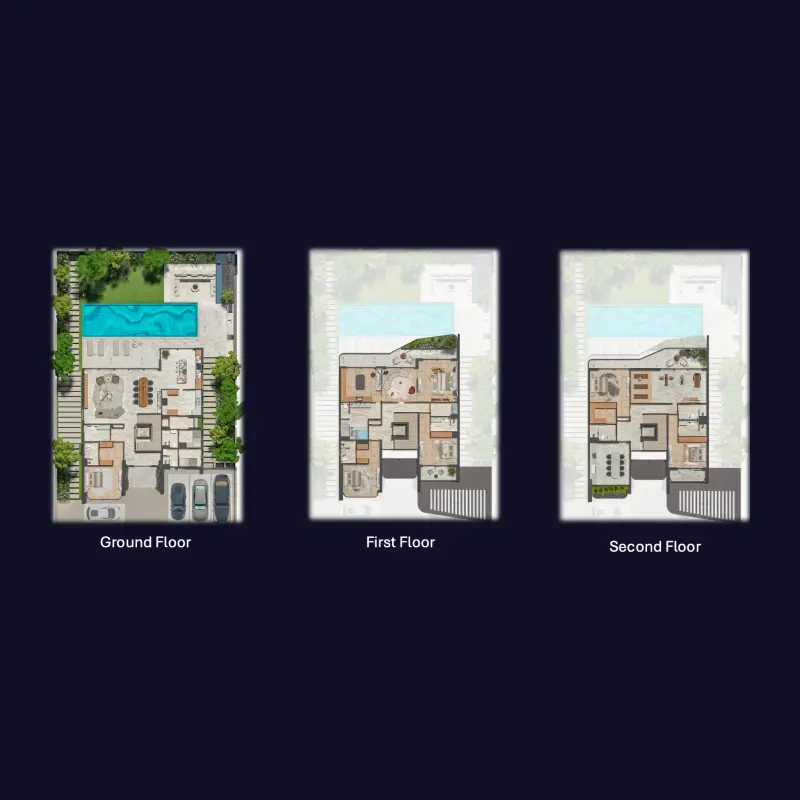 6 bedroom floor plan