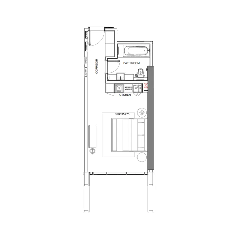 Studio floor plan