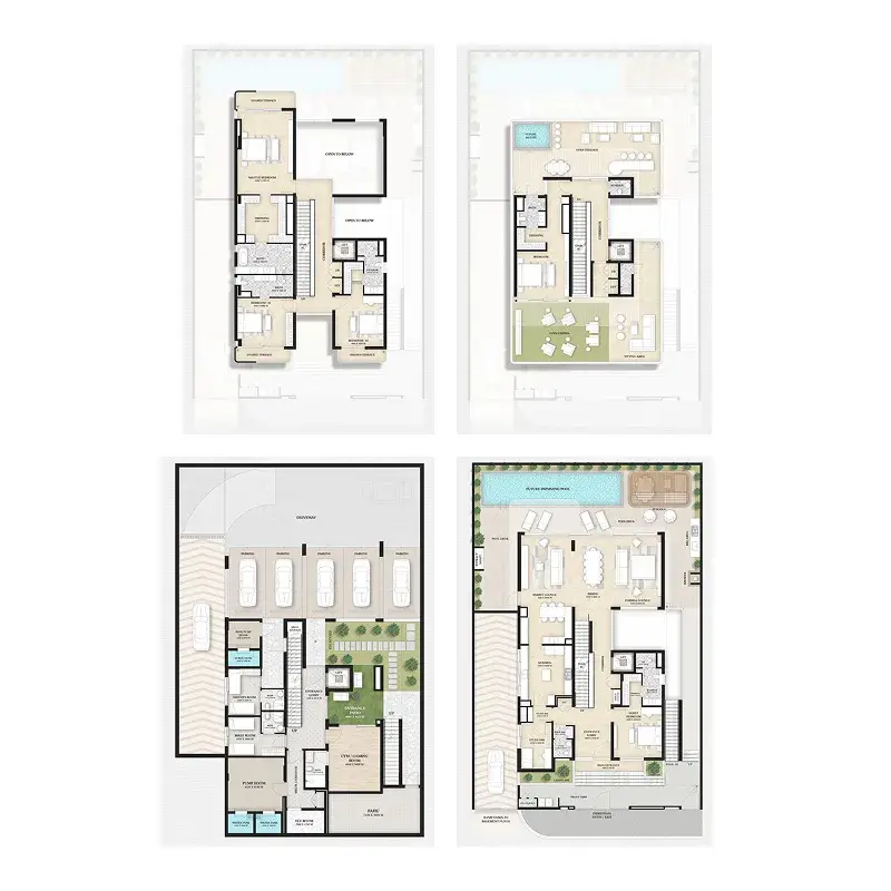 5.5 bedrooms villa - Wellington Grand Villas floor plan