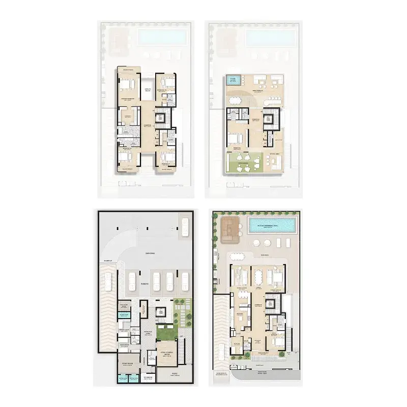 6.5 bedrooms villa - Wellington Grand Villas floor plan