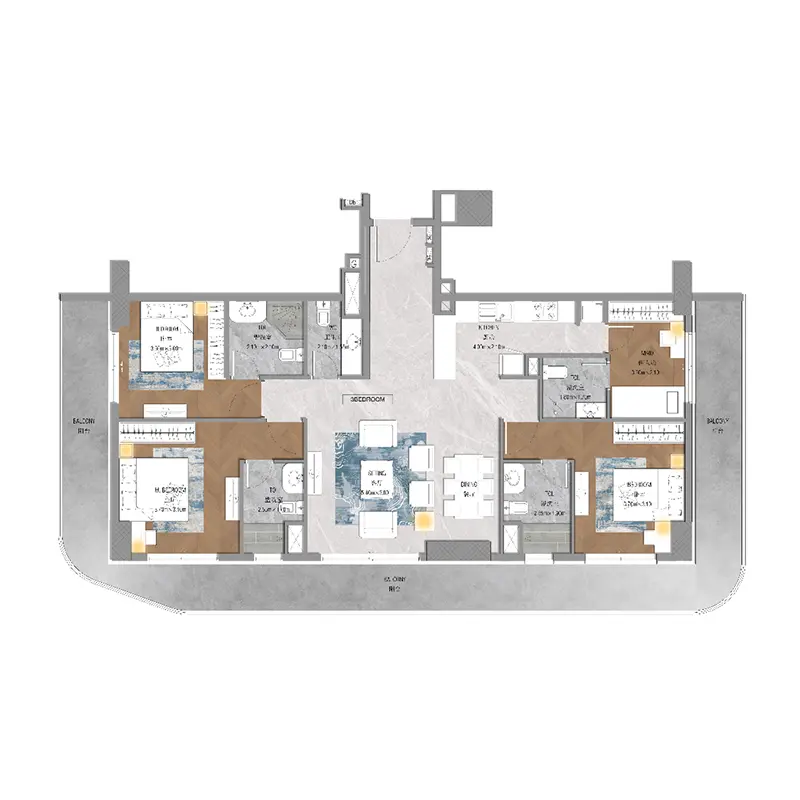 3 bedroom floor plan
