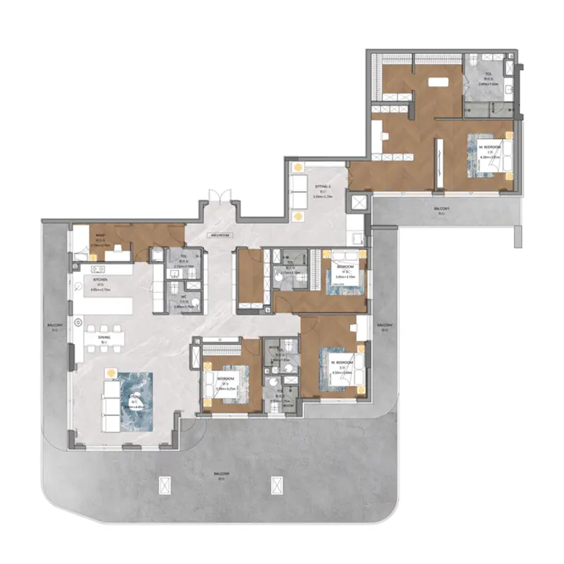 4 bedroom floor plan