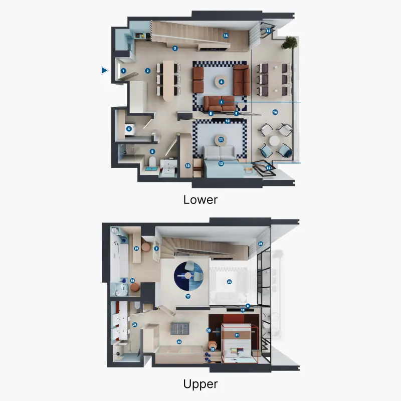 2 bedroom floor plan