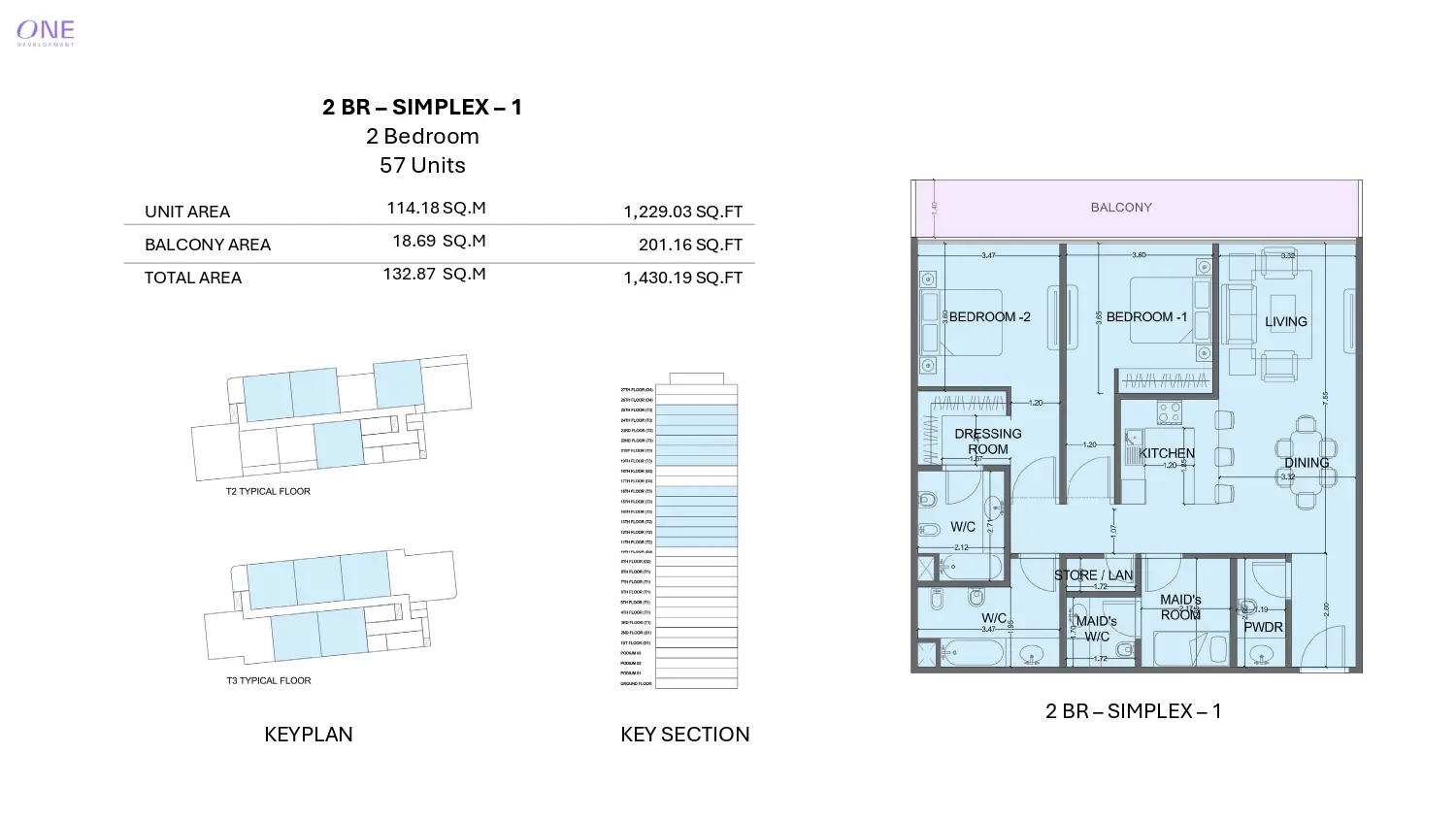 Type 1 floor plan