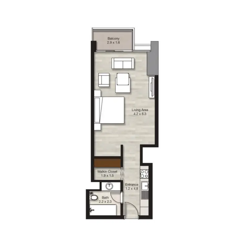 Studio floor plan