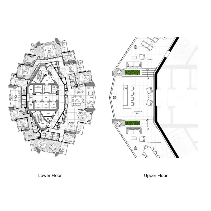 4 Bedrooms penthouse - LIV Marina floor plan