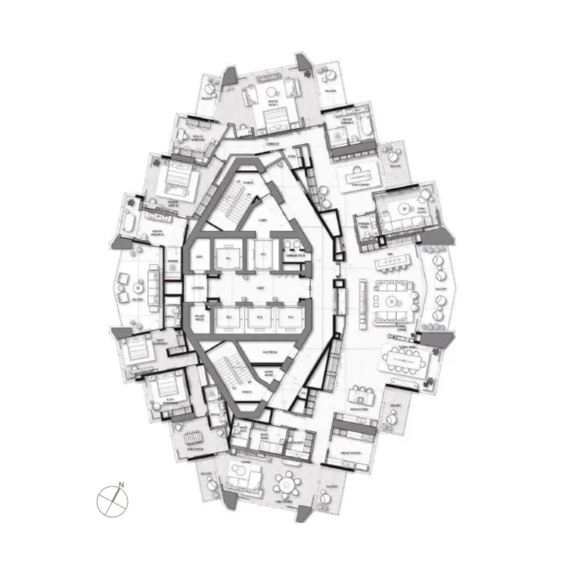 4 bedroom floor plan