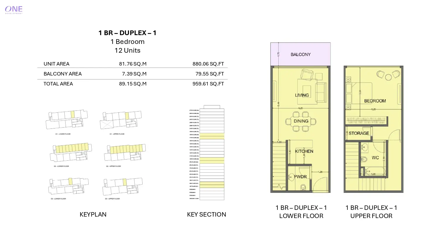 Type 1 floor plan
