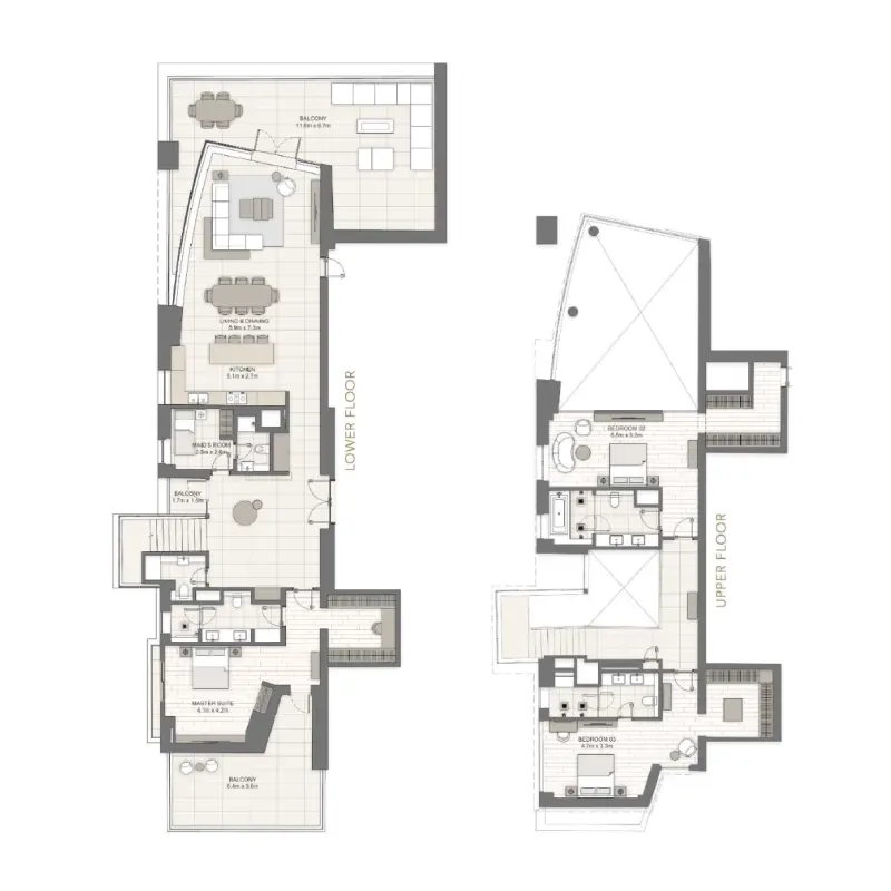 3 bedroom floor plan