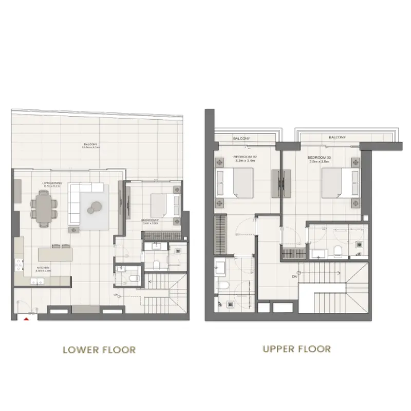 3 bedroom floor plan