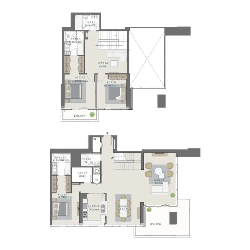 3 bedroom floor plan