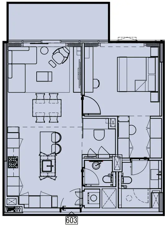 1 Bedroom apartments - Wynwood by Imtiaz floor plan