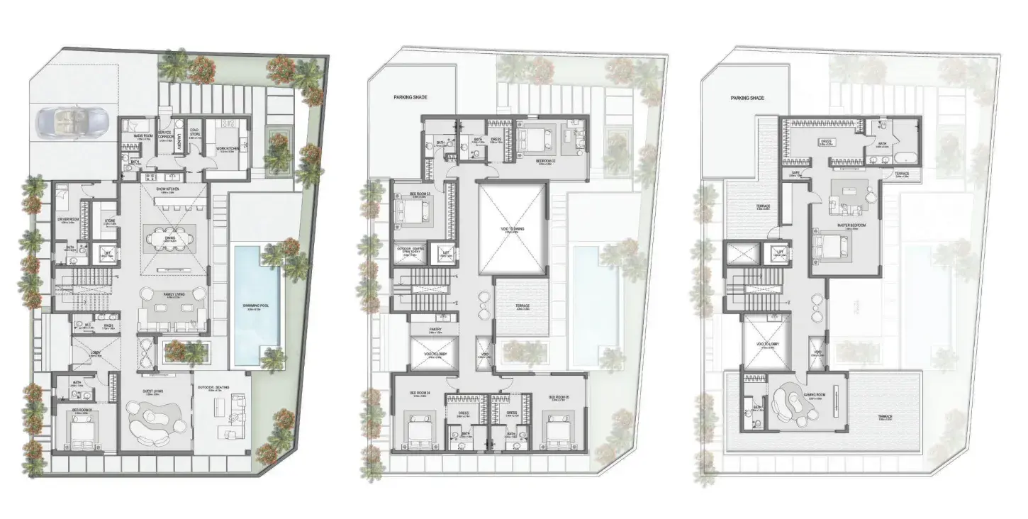 6.5 bedrooms villa - Selora Residences floor plan
