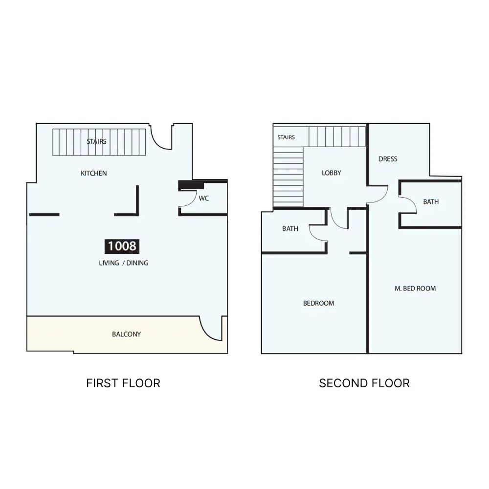 2 bedroom floor plan