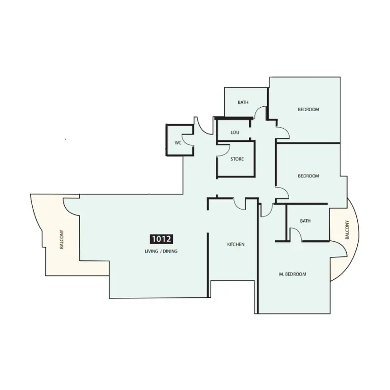 3 bedroom floor plan