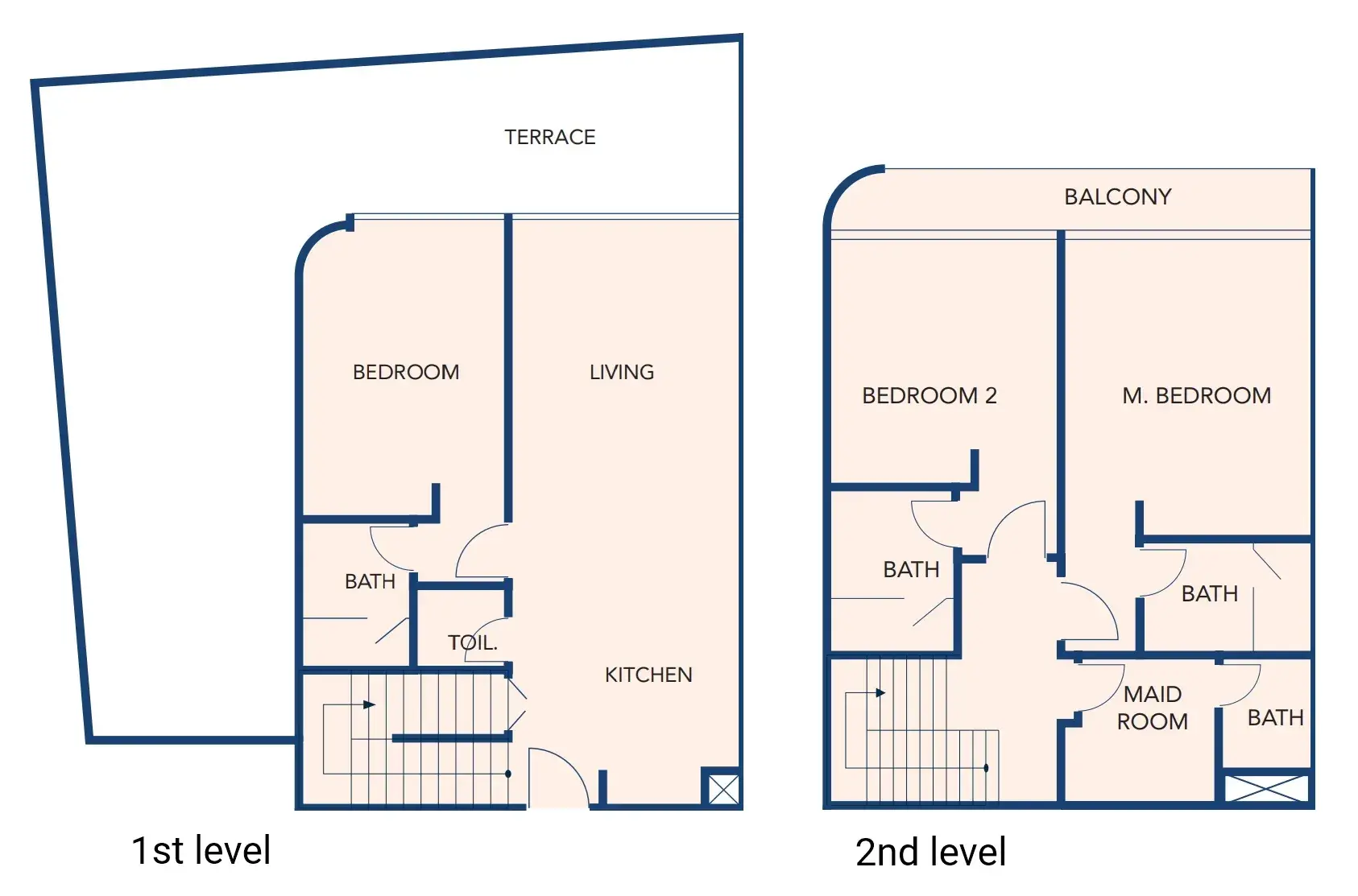3 Bedrooms duplex - Sunset Bay One floor plan