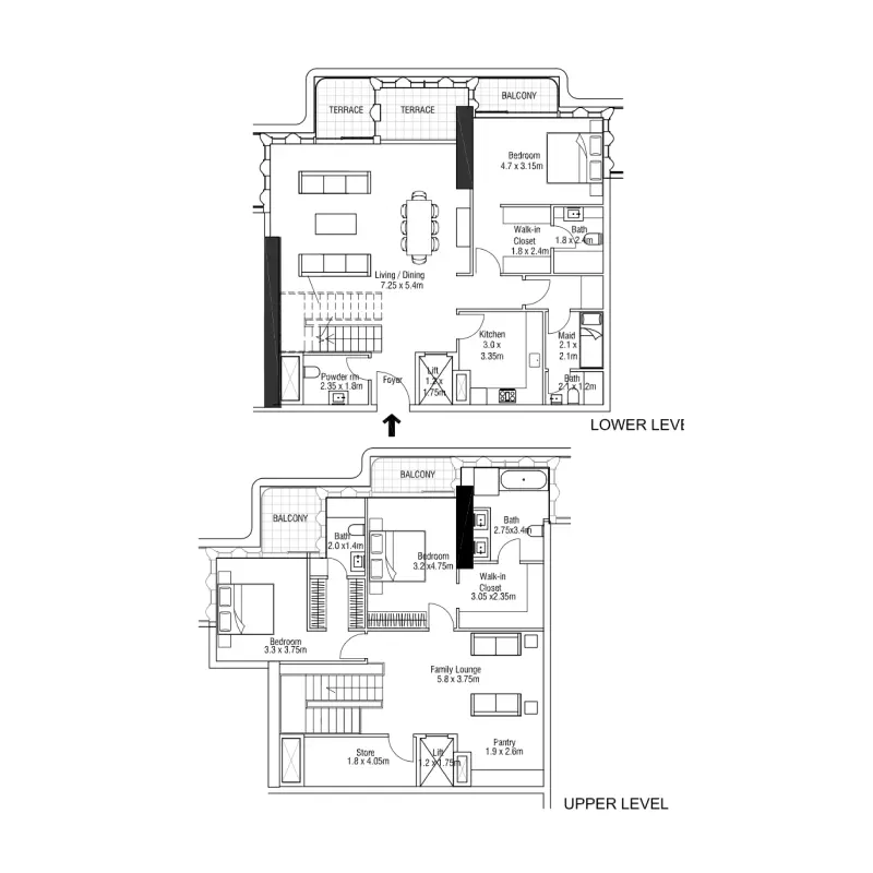 3 bedroom floor plan