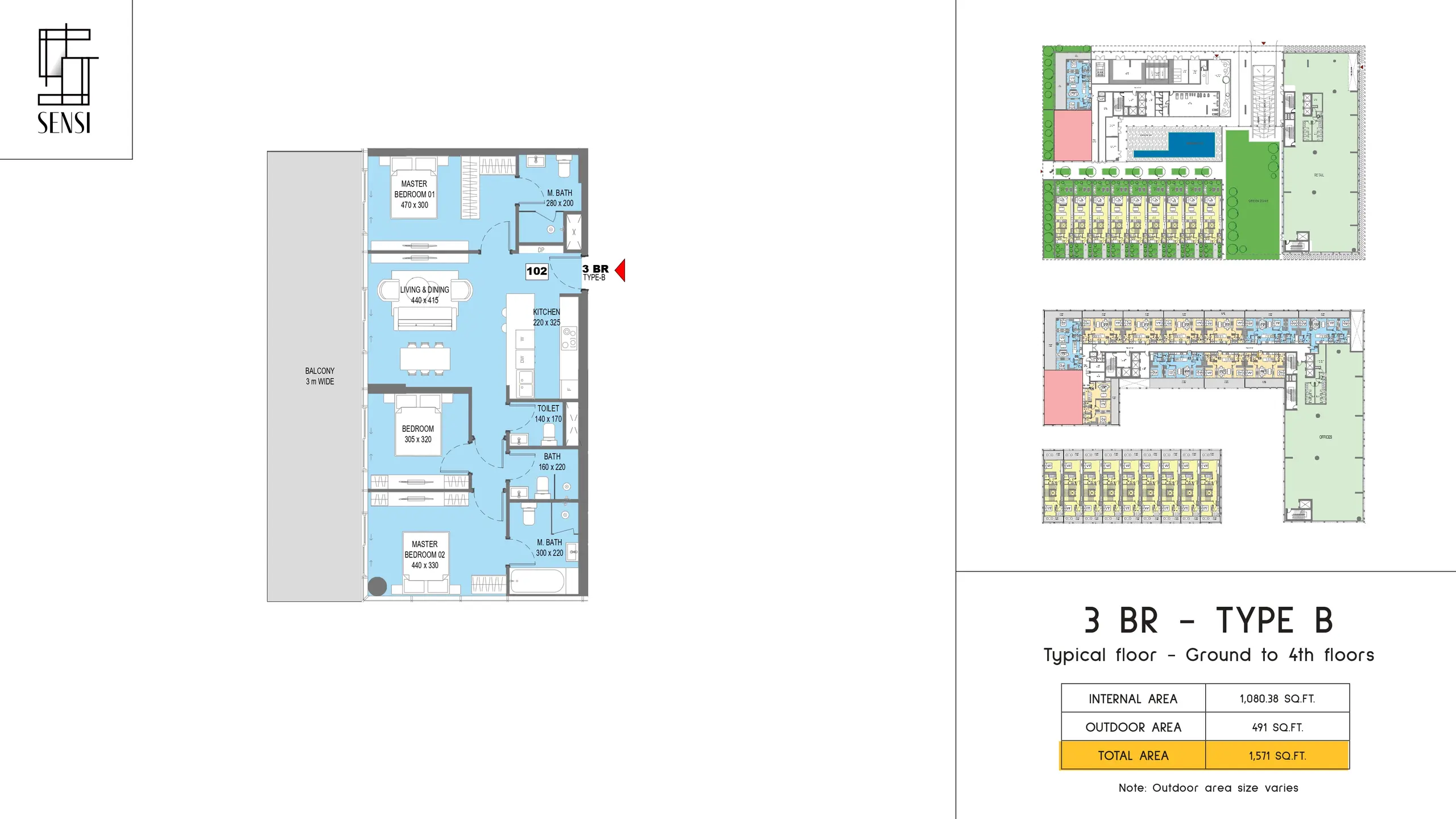 Type B floor plan