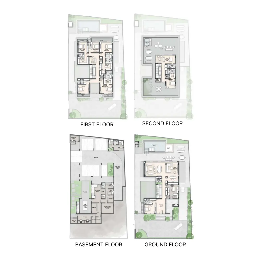 7 bedroom floor plan