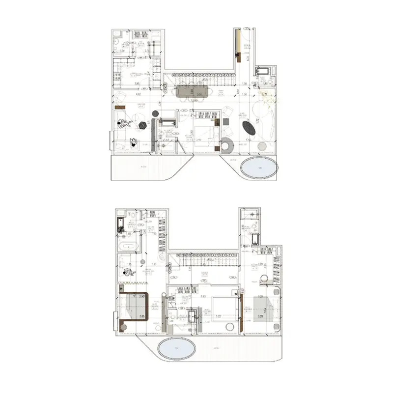 4 bedroom Duplex Penthouse -  Arya Residences floor plan
