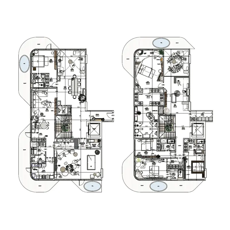 5 bedroom Duplex Penthouse -  Arya Residences floor plan