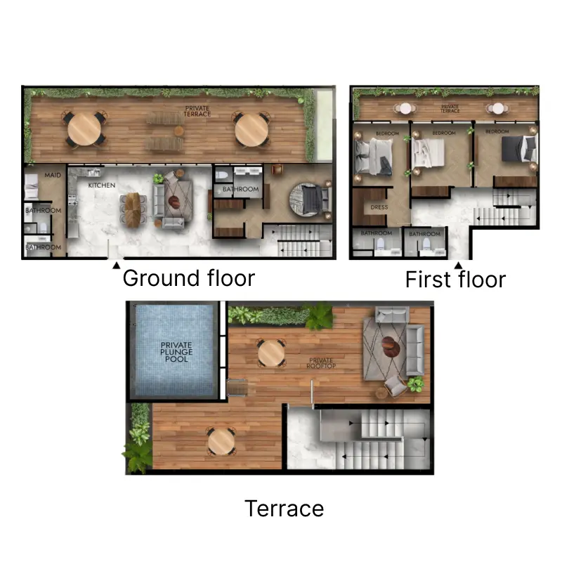 4 bedroom floor plan