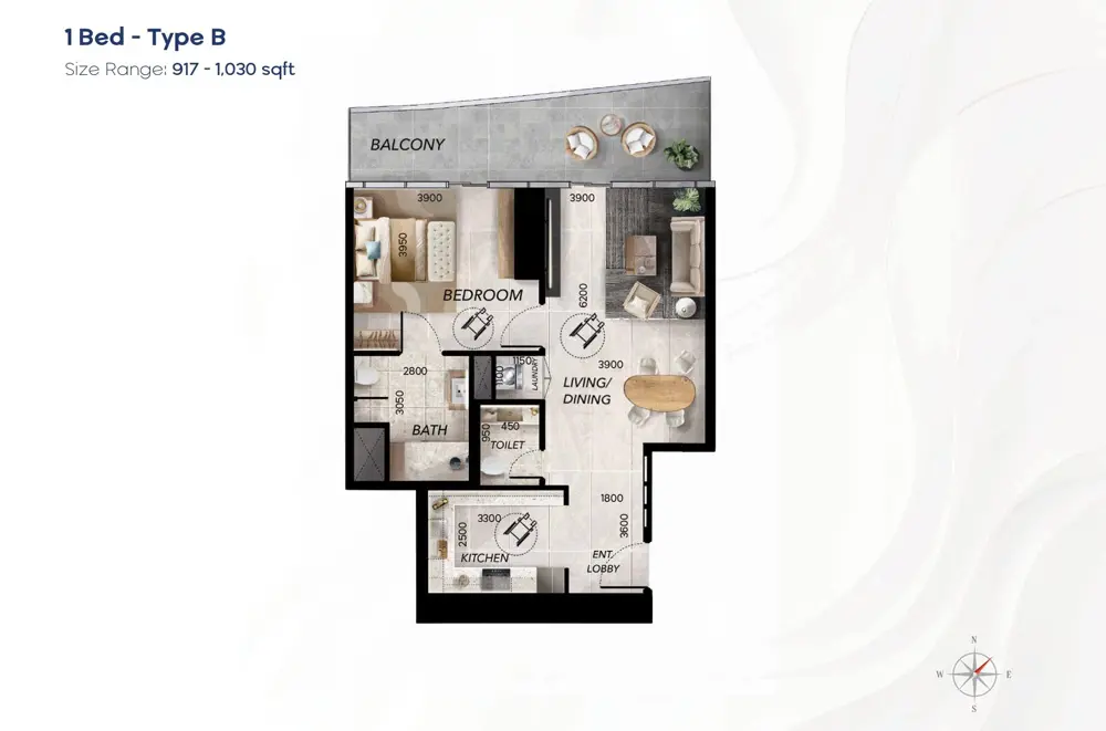 Type B floor plan