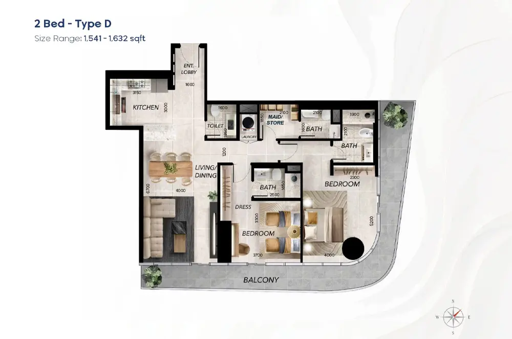Type D floor plan